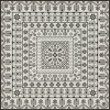 Folk Art Museum - Embroidery - To the Moon 60x60 Vintage Vinyl Floorcloth