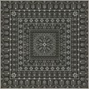 Folk Art Museum - Embroidery - Winters Midnight 60x60 Vintage Vinyl Floorcloth