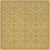 Folk Art Museum - Floral Quilt - Autumn Moonlight 36x36 Vintage Vinyl Floorcloth