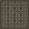 Folk Art Museum - Floral Quilt - Awake at Night 36x36 Vintage Vinyl Floorcloth