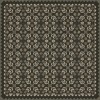 Folk Art Museum - Floral Quilt - Awake at Night 48x48 Vintage Vinyl Floorcloth