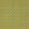 Folk Art Museum - Floral Quilt - First Day of Spring 120x120 Vinyl Floorcloth