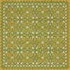 Folk Art Museum - Floral Quilt - First Day of Spring 36x36 Vinyl Floorcloth