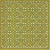 Folk Art Museum - Floral Quilt - First Day of Spring 60x60 Vinyl Floorcloth
