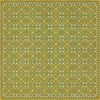 Folk Art Museum - Floral Quilt - First Day of Spring 96x96 Vinyl Floorcloth