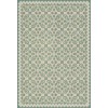 Folk Art Museum - Floral Quilt - First Snow 38x56 Vintage Vinyl Floorcloth