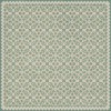 Folk Art Museum - Floral Quilt - First Snow 72x72 Vintage Vinyl Floorcloth