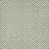Folk Art Museum - Floral Quilt - First Snow 96x96 Vintage Vinyl Floorcloth