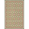 Folk Art Museum - Floral Quilt - Flowers in the Mirror 20x30 Vinyl Floorcloth
