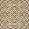 Folk Art Museum - Floral Quilt - Flowers in the Mirror 36x36 Vinyl Floorcloth