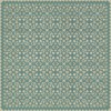 Folk Art Museum - Floral Quilt - Odes and Elegies 60x60 Vintage Vinyl Floorcloth