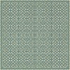 Folk Art Museum - Floral Quilt - Odes and Elegies 96x96 Vintage Vinyl Floorcloth