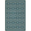 Folk Art Museum - Floral Quilt - Spring Rain 24x36 Vintage Vinyl Floorcloth