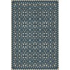 Folk Art Museum - Floral Quilt - Spring Rain 38x56 Vintage Vinyl Floorcloth