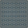 Folk Art Museum - Floral Quilt - Spring Rain 60x60 Vintage Vinyl Floorcloth