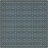 Folk Art Museum - Floral Quilt - Spring Rain 96x96 Vintage Vinyl Floorcloth