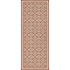 Folk Art Museum - Floral Quilt - This Old Village 36x90 Vintage Vinyl Floorcloth