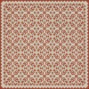 Folk Art Museum - Floral Quilt - This Old Village 48x48 Vintage Vinyl Floorcloth