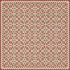 Folk Art Museum - Floral Quilt - This Old Village 72x72 Vintage Vinyl Floorcloth