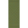 Folk Art Museum - Sunburst - And Sit on a Green Knoll 36x90 Vinyl Floorcloth