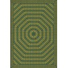 Folk Art Museum - Sunburst - And Sit on a Green Knoll 70x102 Vinyl Floorcloth