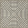 Folk Art Museum - Sunburst - Buffeting Gusts of Wind 120x120 Vinyl Floorcloth