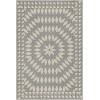 Folk Art Museum - Sunburst - Buffeting Gusts of Wind 24x36 Vinyl Floorcloth