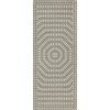 Folk Art Museum - Sunburst - Buffeting Gusts of Wind 36x90 Vinyl Floorcloth
