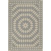 Folk Art Museum - Sunburst - Buffeting Gusts of Wind 38x56 Vinyl Floorcloth