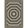 Folk Art Museum - Sunburst - Of Night and Light 20x30 Vintage Vinyl Floorcloth