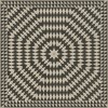 Folk Art Museum - Sunburst - Of Night and Light 72x72 Vintage Vinyl Floorcloth