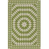 Folk Art Museum - Sunburst - Over the Prairies 24x36 Vintage Vinyl Floorcloth