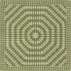 Folk Art Museum - Sunburst - Over the Prairies 60x60 Vintage Vinyl Floorcloth