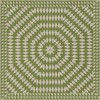 Folk Art Museum - Sunburst - Over the Prairies 72x72 Vintage Vinyl Floorcloth