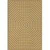 Folk Art Museum - Sunburst - The Sun has Risen 120x175 Vintage Vinyl Floorcloth