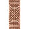 Folk Art Museum - Sunburst - What Makes Your Heart Beat So 36x90 Floorcloth