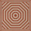 Folk Art Museum - Sunburst - What Makes Your Heart Beat So 60x60 Floorcloth