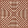 Folk Art Museum - Sunburst - What Makes Your Heart Beat So 96x96 Floorcloth