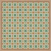 Folk Art Museum - Wedding Ring - Adelaide 120x120 Vintage Vinyl Floorcloth