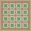 Folk Art Museum - Wedding Ring - Adelaide 36x36 Vintage Vinyl Floorcloth