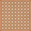 Folk Art Museum - Wedding Ring - Dorothea 120x120 Vintage Vinyl Floorcloth