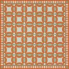 Folk Art Museum - Wedding Ring - Dorothea 72x72 Vintage Vinyl Floorcloth