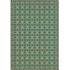Folk Art Museum - Wedding Ring - Felicity 120x175 Vintage Vinyl Floorcloth
