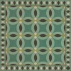 Folk Art Museum - Wedding Ring - Felicity 36x36 Vintage Vinyl Floorcloth
