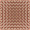 Folk Art Museum - Wedding Ring - Hester 120x120 Vintage Vinyl Floorcloth