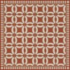 Folk Art Museum - Wedding Ring - Hester 60x60 Vintage Vinyl Floorcloth