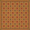 Folk Art Museum - Wedding Ring - Persephone 72x72 Vintage Vinyl Floorcloth