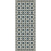 Folk Art Museum - Wedding Ring - Philippa 36x90 Vintage Vinyl Floorcloth