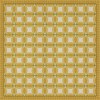 Folk Art Museum - Wedding Ring - Phoebe 120x120 Vintage Vinyl Floorcloth