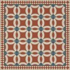 Folk Art Museum - Wedding Ring - Ramona 48x48 Vintage Vinyl Floorcloth